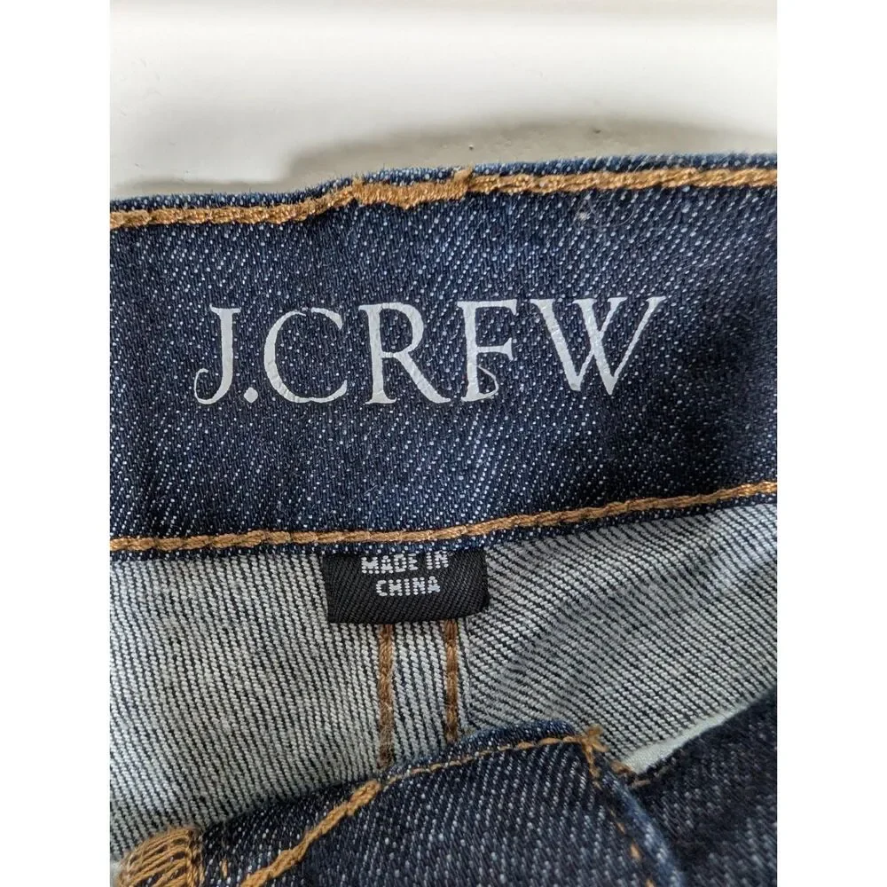J. Crew Mid-Rise Vintage Slim-Straight Jeans 30 Resin Rinse Japanese Denim Chic